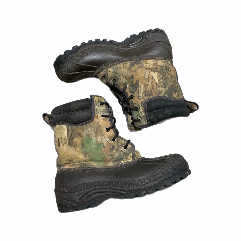 Crater Ridge Snow Boots Mens Size 11 Brown Camo Thinsulate Waterproof Hunting